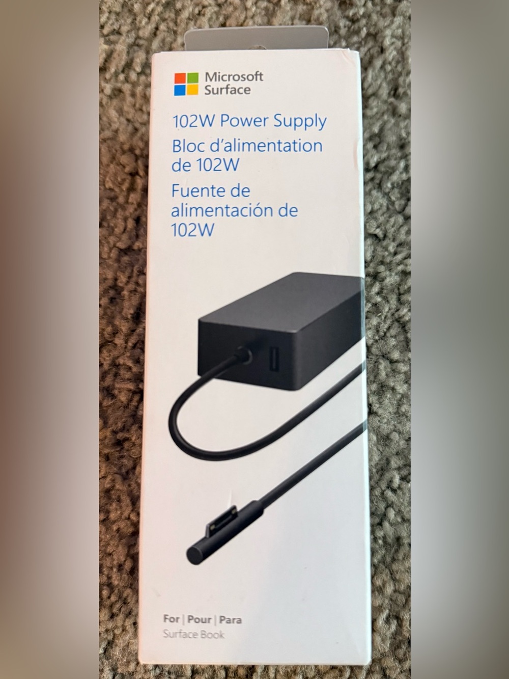 New Microsoft Surface 102W Power Supply - Black